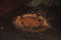 اللد: مياه المجاري تغمر الشوارع في حي الواحة الخضراء وسط المدينة